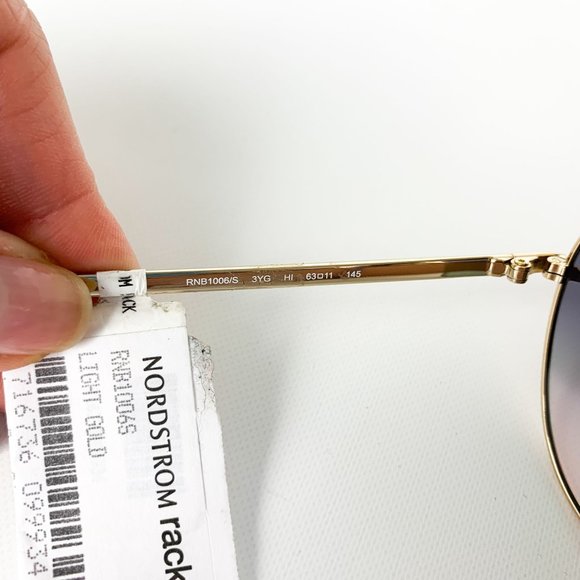 Rag & Bone gold aviator sunglasses - Picture 4 of 5